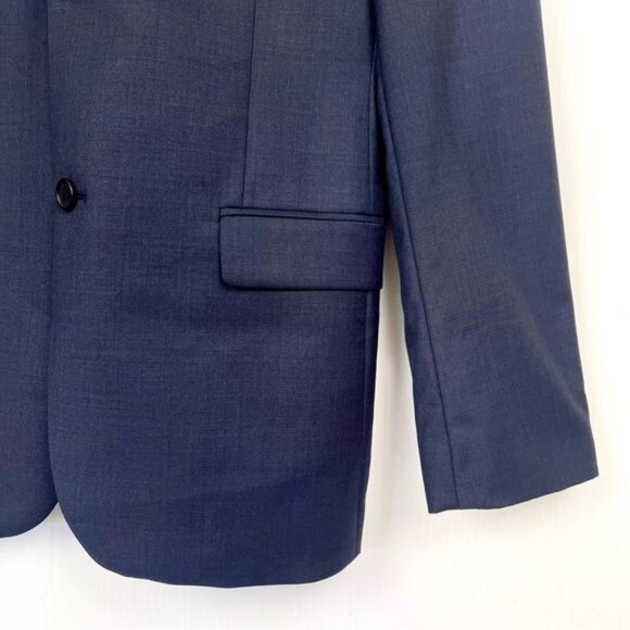 Ted Baker 100% wool navy blue Suit sports Jacket Size 38 - Picture 2 of 10